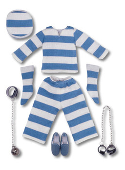 Prisoner Set (White & Blue), Azone, Accessories, 1/6, 4571116990043
